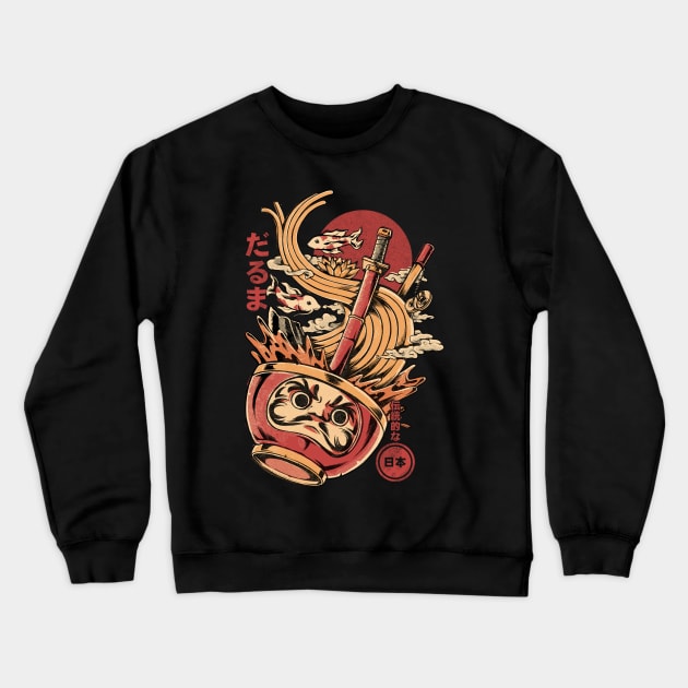 Daruma's Ramen Crewneck Sweatshirt by Ilustrata